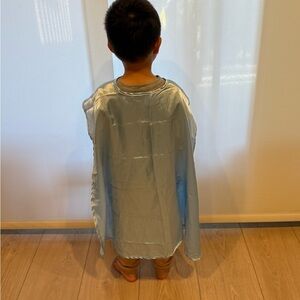 Light Blue Satin Cape